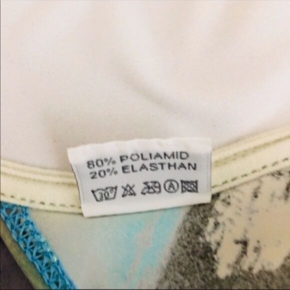 Paloma Swimwear Blue Push-Up Bikini Top – Tie Front, Women’s Size S - Picture 5 of 5